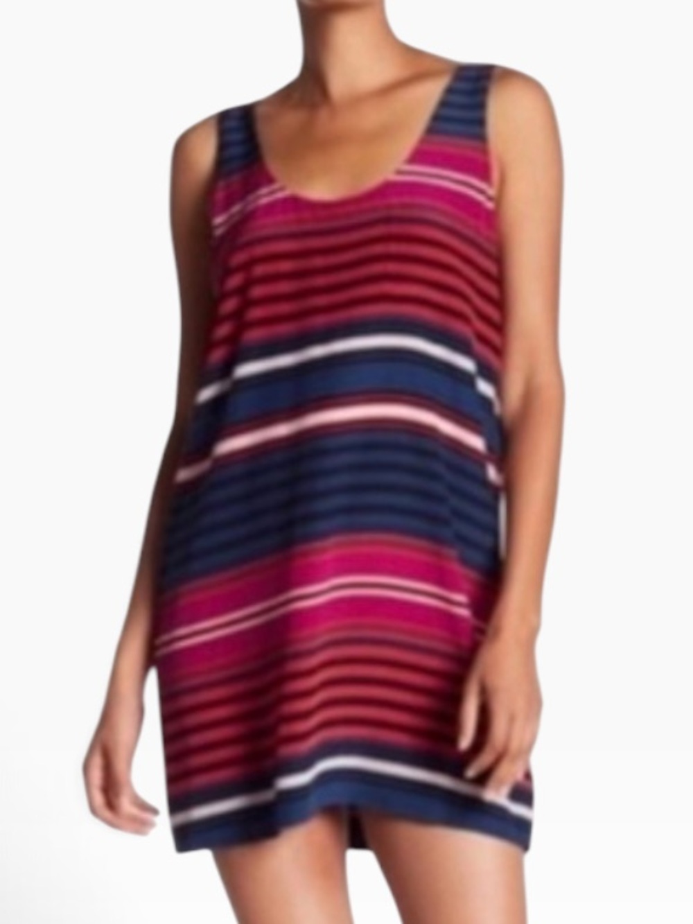 Joie Dawna Silk Lined Striped Tank Dress Style 3895-3833B Cut 426866